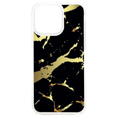 Marble Black, Kiss, Gold, Pretty Iphone 15 Plus Tpu Uv Print Case by kyorashop23