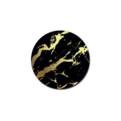 Marble Black, Kiss, Gold, Pretty Golf Ball Marker (10 Pack) by kyorashop23