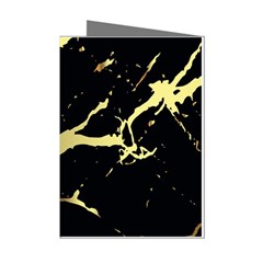 Marble Black, Kiss, Gold, Pretty Mini Greeting Cards (pkg Of 8)