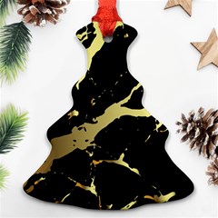 Marble Black, Kiss, Gold, Pretty Ornament (christmas Tree) 