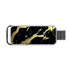 Marble Black, Kiss, Gold, Pretty Portable Usb Flash (two Sides)