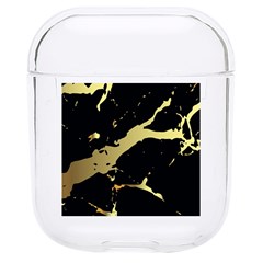 Marble Black, Kiss, Gold, Pretty Hard Pc Airpods 1/2 Case