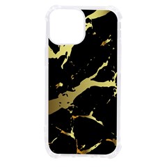 Marble Black, Kiss, Gold, Pretty Iphone 13 Mini Tpu Uv Print Case by kyorashop23