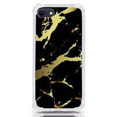 Marble Black, Kiss, Gold, Pretty Iphone Se by kyorashop23