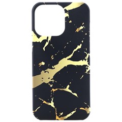 Marble Black, Kiss, Gold, Pretty Iphone 15 Pro Max Black Uv Print Pc Hardshell Case by kyorashop23