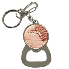 Pastel Nature , Art, Blue, Cute, Nature, Pink Bottle Opener Key Chain by kyorashop23