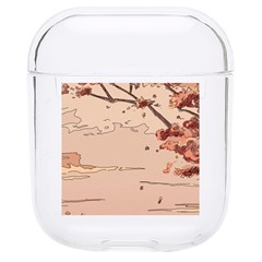 Pastel Nature , Art, Blue, Cute, Nature, Pink Hard Pc Airpods 1/2 Case by kyorashop23