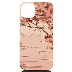 Pastel Nature , Art, Blue, Cute, Nature, Pink Iphone 14 Plus Black Uv Print Case by kyorashop23