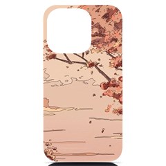 Pastel Nature , Art, Blue, Cute, Nature, Pink Iphone 14 Pro Black Uv Print Case by kyorashop23