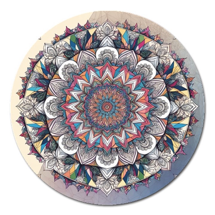 Pattern Nature Magnet 5  (Round)