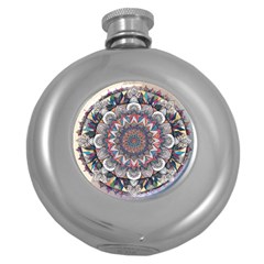 Pattern Nature Round Hip Flask (5 Oz)