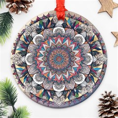 Pattern Nature Round Ornament (two Sides)