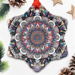 Pattern Nature Snowflake Ornament (two Sides)