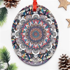 Pattern Nature Oval Filigree Ornament (two Sides)