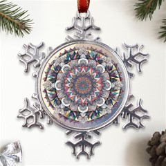 Pattern Nature Metal Large Snowflake Ornament