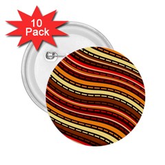 Waves Pattern Abstract Neutrals 2 25  Buttons (10 Pack) 