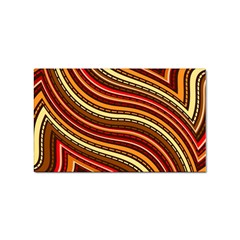 Waves Pattern Abstract Neutrals Sticker (rectangular)