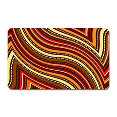 Waves Pattern Abstract Neutrals Magnet (rectangular)