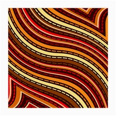 Waves Pattern Abstract Neutrals Medium Glasses Cloth (2 Sides)