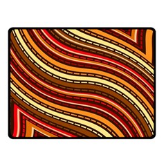 Waves Pattern Abstract Neutrals Fleece Blanket (small)