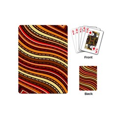 Waves Pattern Abstract Neutrals Playing Cards Single Design (mini)