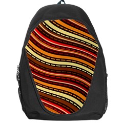 Waves Pattern Abstract Neutrals Backpack Bag