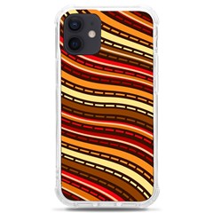 Waves Pattern Abstract Neutrals Iphone 12 Mini Tpu Uv Print Case	