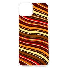 Waves Pattern Abstract Neutrals Iphone 15 Pro Tpu Uv Print Case