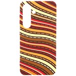 Waves Pattern Abstract Neutrals Samsung Galaxy S24 6.2 Inch Black TPU UV Case Front