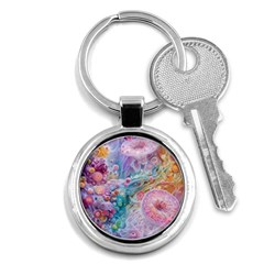 Cells Fluid Bubbles Key Chain (round)