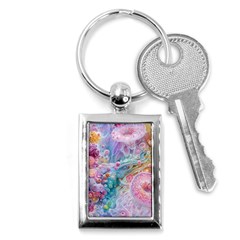 Cells Fluid Bubbles Key Chain (rectangle)