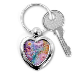 Cells Fluid Bubbles Key Chain (heart)