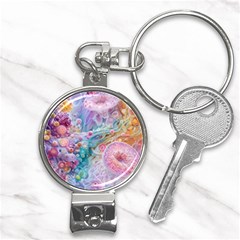 Cells Fluid Bubbles Nail Clippers Key Chain