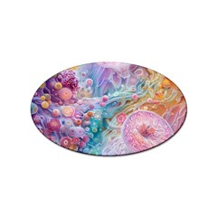 Cells Fluid Bubbles Sticker (oval) by Maspions