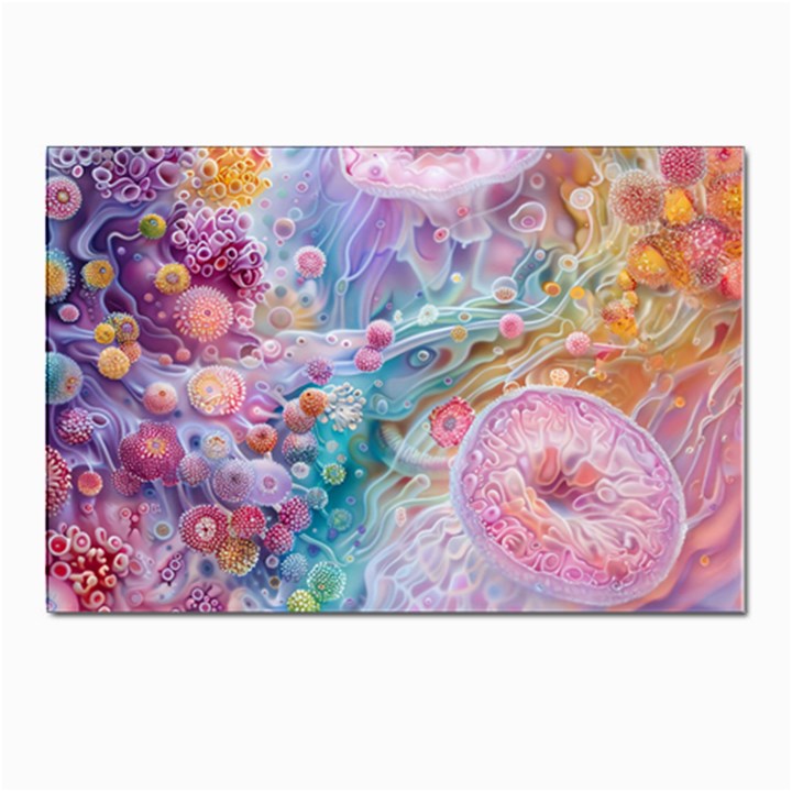 Cells Fluid Bubbles Postcards 5  x 7  (Pkg of 10)