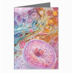 Cells Fluid Bubbles Greeting Card