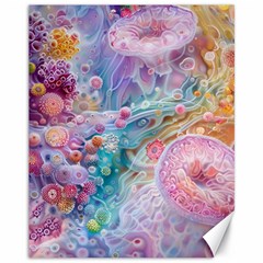 Cells Fluid Bubbles Canvas 11  X 14 