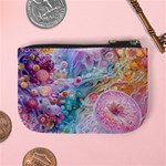 Cells Fluid Bubbles Mini Coin Purse Back