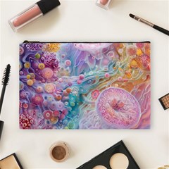 Cells Fluid Bubbles Cosmetic Bag (large)