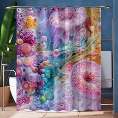 Cells Fluid Bubbles Shower Curtain 60  X 72  (medium) 