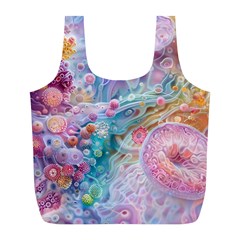 Cells Fluid Bubbles Full Print Recycle Bag (l) by Maspions