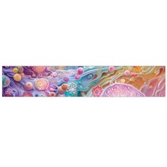 Cells Fluid Bubbles Large Premium Plush Fleece Scarf 