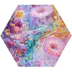 Cells Fluid Bubbles Wooden Puzzle Hexagon