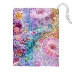 Cells Fluid Bubbles Drawstring Pouch (4xl)