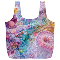 Cells Fluid Bubbles Full Print Recycle Bag (xxl) by Maspions