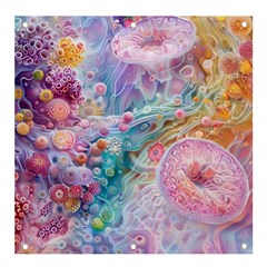 Cells Fluid Bubbles Banner And Sign 4  X 4 