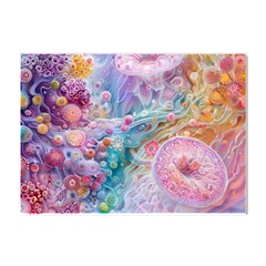 Cells Fluid Bubbles Crystal Sticker (a4) by Maspions