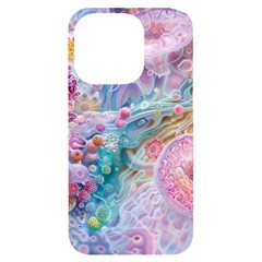 Cells Fluid Bubbles Iphone 14 Pro Black Uv Print Case by Maspions