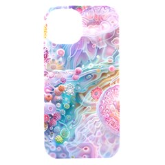 Cells Fluid Bubbles Iphone 15 Black Uv Print Pc Hardshell Case by Maspions