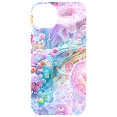 Cells Fluid Bubbles Iphone 15 Pro Black Uv Print Pc Hardshell Case by Maspions